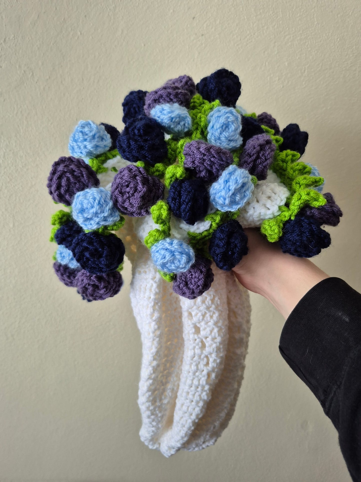 Crochet Floral Bouquet Blanket-3 foot wide