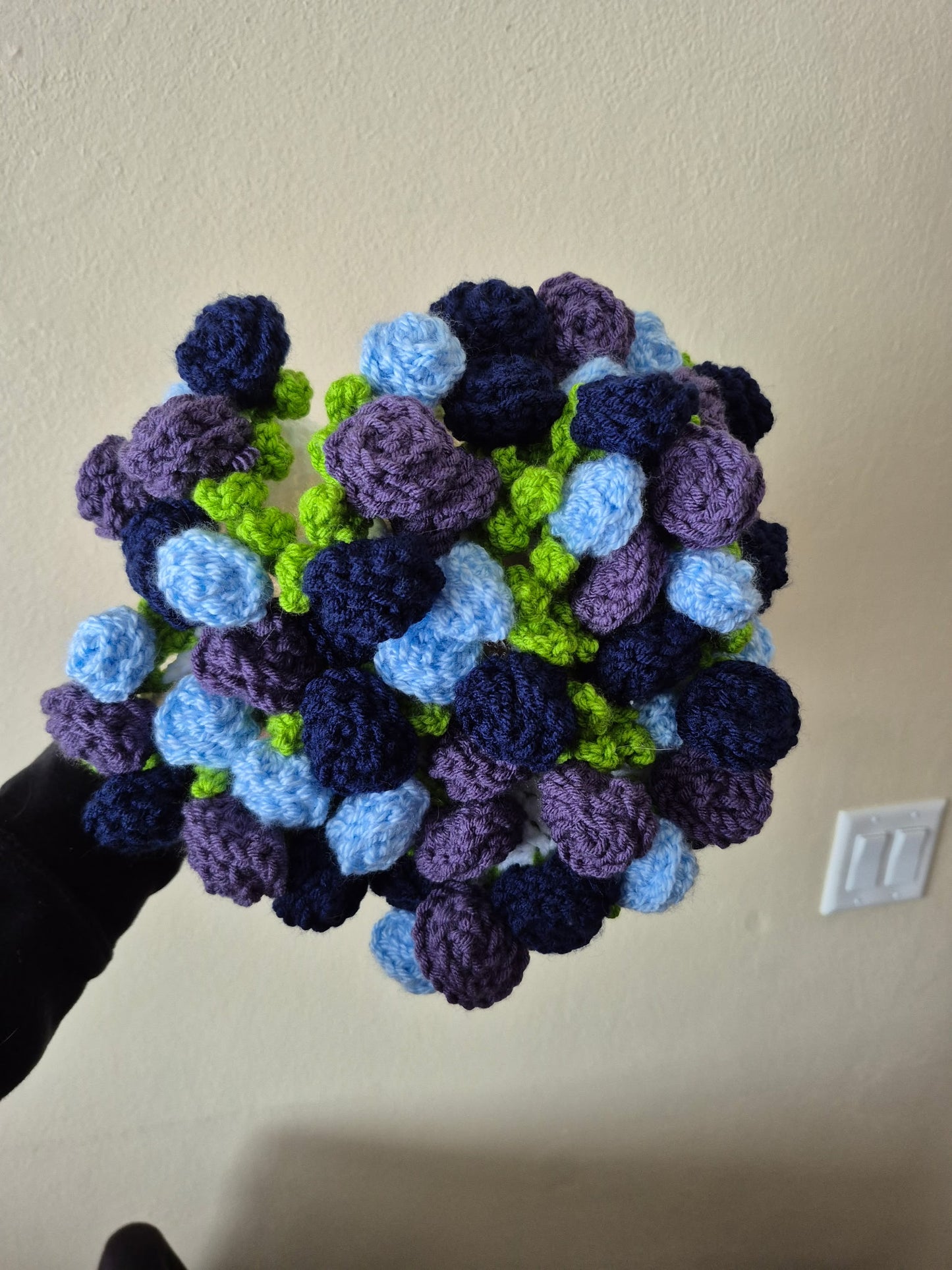 Crochet Floral Bouquet Blanket-3 foot wide